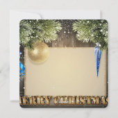 Decoratie voor de kerstboom Kerstkaart (Achterkant)