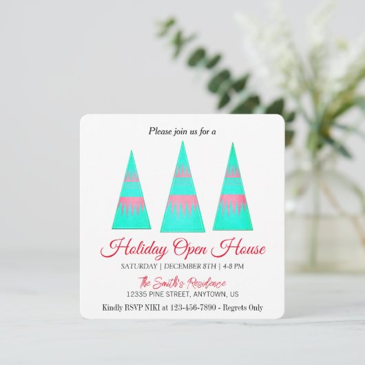 Decoratie voor de kerstboom Kerstkaart (Staand voorkant)