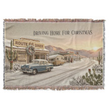 Decoratie voor kerstdinercaravaan onderweg naar hu