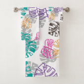 decoratieblad badhanddoekset bad handdoek (Insitu)