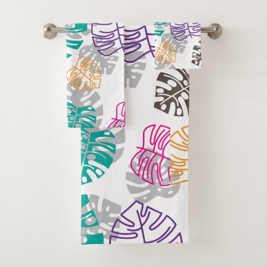 decoratieblad badhanddoekset bad handdoek (Insitu)