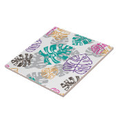 decoratieblad keramische tegel tegeltje (Zijkant)