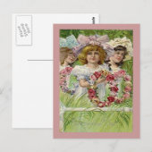 Decoratiedag-meisjes, ZSSG Briefkaart (Voorkant / Achterkant)