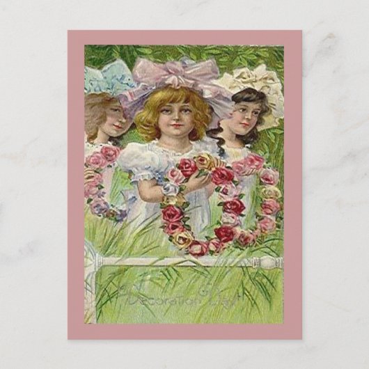 Decoratiedag-meisjes, ZSSG Briefkaart (Voorkant)