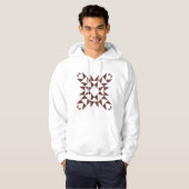 Decoratief 01 - Donkerbruin Hoodie (Voorkant volledig)