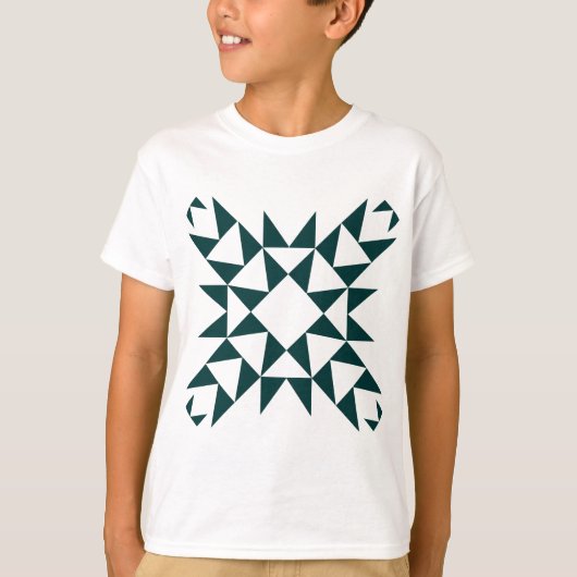 Decoratief 01 - Donkergroen T-shirt (Voorkant)