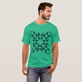 Decoratief 01 - Donkergroen T-shirt (Voorkant volledig)