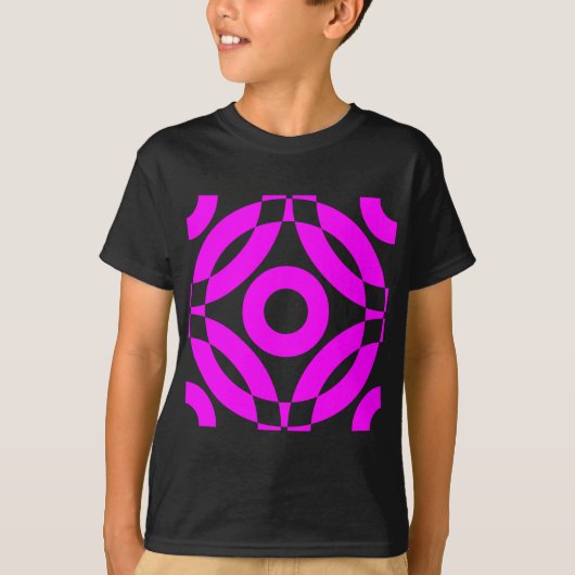 Decoratief 02 - Magenta T-shirt (Voorkant)
