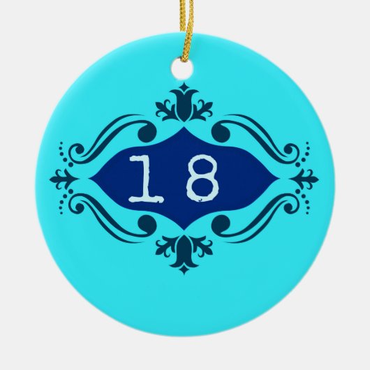 Decoratief 18 keramisch ornament (Voorkant)