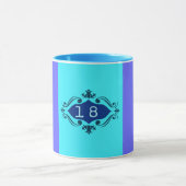 Decoratief 18 mok (Midden)