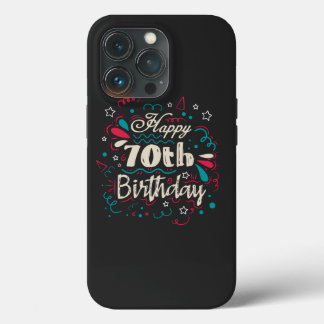 Decoratief 70e verjaardag Case-Mate iPhone case