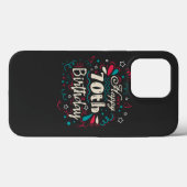 Decoratief 70e verjaardag Case-Mate iPhone case (Achterkant (horizontaal))