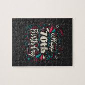 Decoratief 70e verjaardag legpuzzel (Horizontaal)