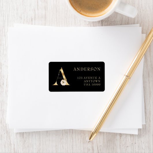 DECORATIEF A met pompoenmonogram Etiket (Insitu)