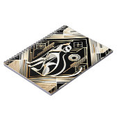 Decoratief Abstract Zwart Kat Notitieboek (Linkerzijde)