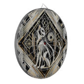 Decoratief Abstract zwart kattendartbord Dartbord (Voorkant Links)