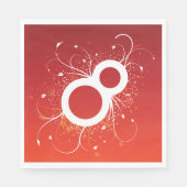 Decoratief acht-papierluiers servet (Voorkant)