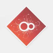 Decoratief acht-papierluiers servet (Hoek)