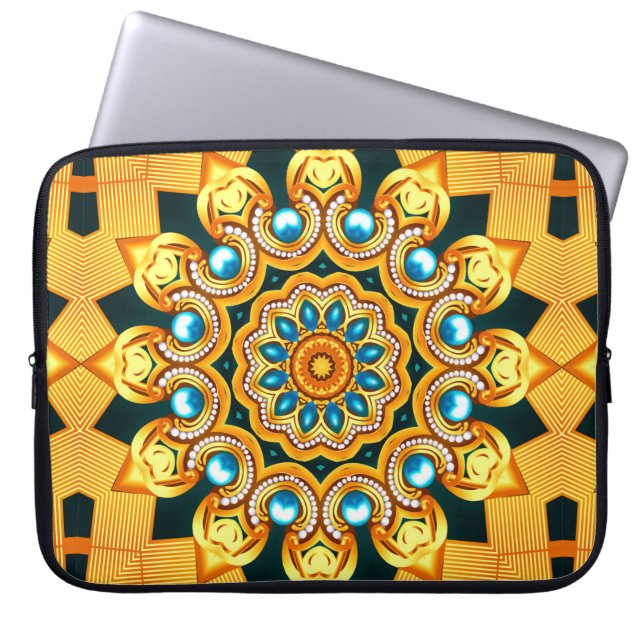 decoratief achtergrondlijst met deel laptop sleeve (Voorkant)