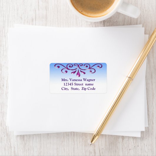 Decoratief adreslabel etiket (Insitu)