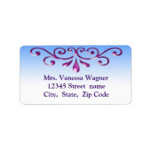 Decoratief adreslabel etiket (Voorkant)