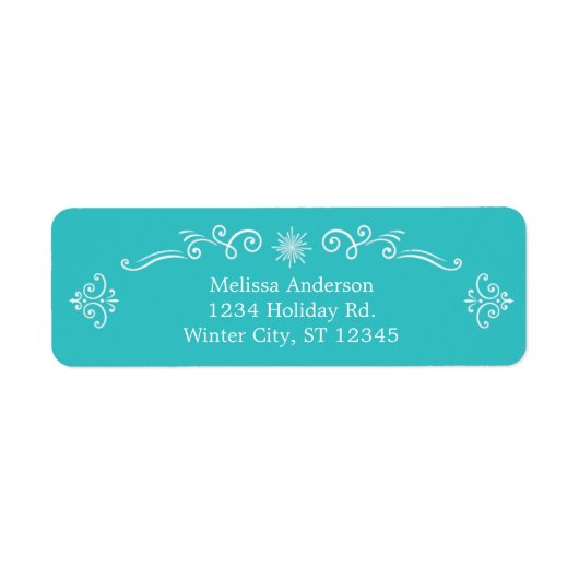 Decoratief adreslabel Retro Etiket (Voorkant)