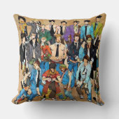 Decoratief afbeelding van mensen. kussen (Voorkant)