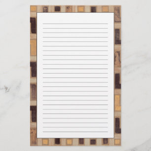 Decoratief Afrikaans mudclothatroon Briefpapier