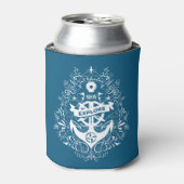 Decoratief Anchor aangepaste monogram koelbox Blikjeskoeler (Blikje Voorkant)