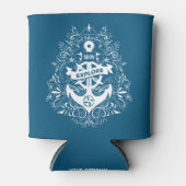 Decoratief Anchor aangepaste monogram koelbox Blikjeskoeler (Voorkant)