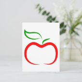 Decoratief Apple Briefkaart (Staand voorkant)
