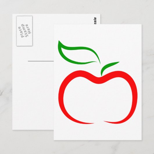 Decoratief Apple Briefkaart (Voorkant / Achterkant)