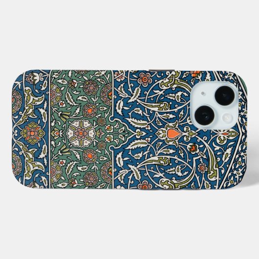 decoratief arabesk bloemenpatroon Case-Mate iPhone case (Achterkant (horizontaal))