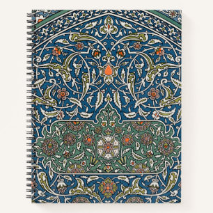 decoratief arabesk bloemenpatroon notitieboek