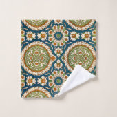 Decoratief Arabisch Bloemenpatroon Bad Handdoek (Wasdoekje)