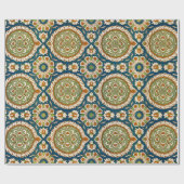 Decoratief  Arabisch Bloemenpatroon Cadeaupapier (Vlak)