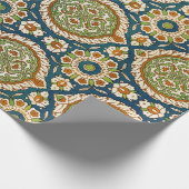 Decoratief  Arabisch Bloemenpatroon Cadeaupapier (Hoek)