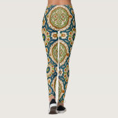 Decoratief  Arabisch Bloemenpatroon Leggings (Achterkant)