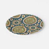 Decoratief Arabisch Bloemenpatroon Papieren Bordje (Gekanteld)