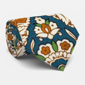 Decoratief  Arabisch Bloemenpatroon Stropdas (Opgerold)