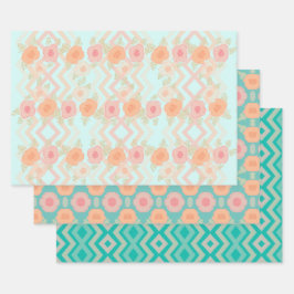 Decoratief Artsy Patterned Inpakpapier Vel