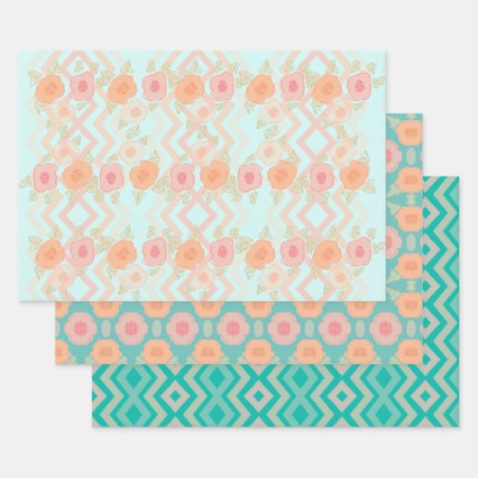Decoratief Artsy Patterned Inpakpapier Vel (Set)