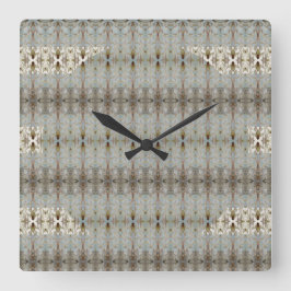 Decoratief Artsy Patterned Vierkante Klok