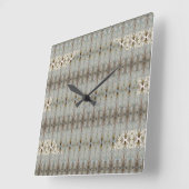 Decoratief Artsy Patterned Vierkante Klok (Hoek)