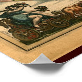 Decoratief Arty Old Wereldkaart Poster (Hoek)