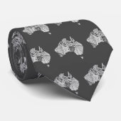 Decoratief Australië Map Art Stropdas (Opgerold)