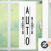 Decoratief automatisch deur bord, raamsticker (Huis)