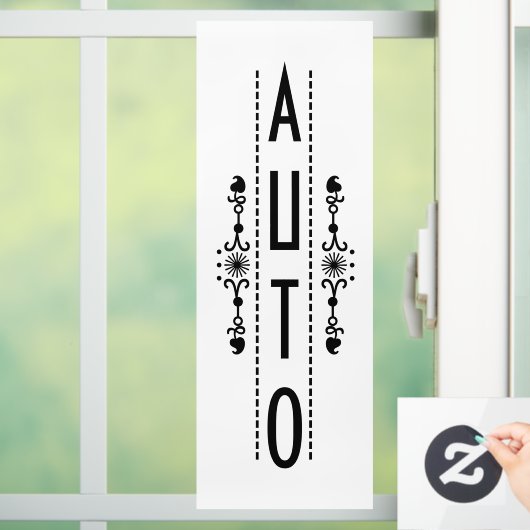 Decoratief automatisch deurteken; raamsticker (Huis)