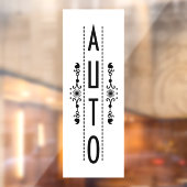 Decoratief automatisch deurteken; raamsticker (Vel 2)