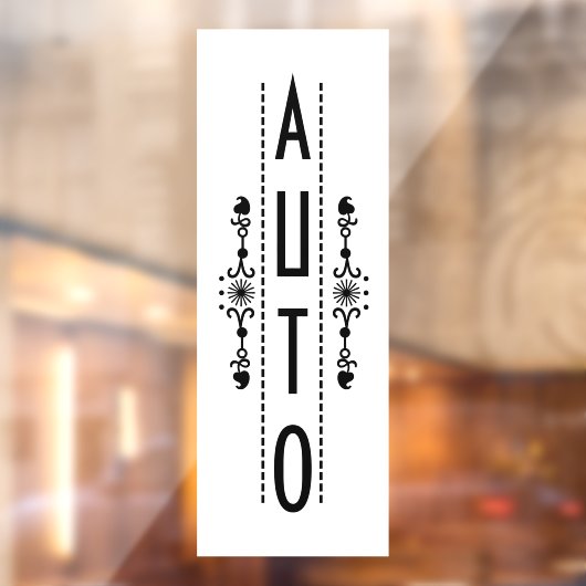 Decoratief automatisch deurteken; raamsticker (Vel 2)